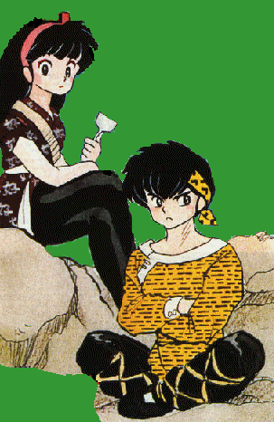 Ukyo and Ryoga,the double duo of Ranma 1/2, besides the Golden Pair. ^.~